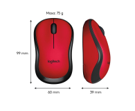 LOGITECH M220 czerwona - 329386 - zdjęcie 12